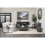 Denly II Frost Gray Slipcover Three Seater Sofa by Mercana at Eve Furniture