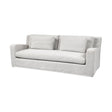 Denly II Frost Gray Slipcover Three Seater Sofa by Mercana at Eve Furniture