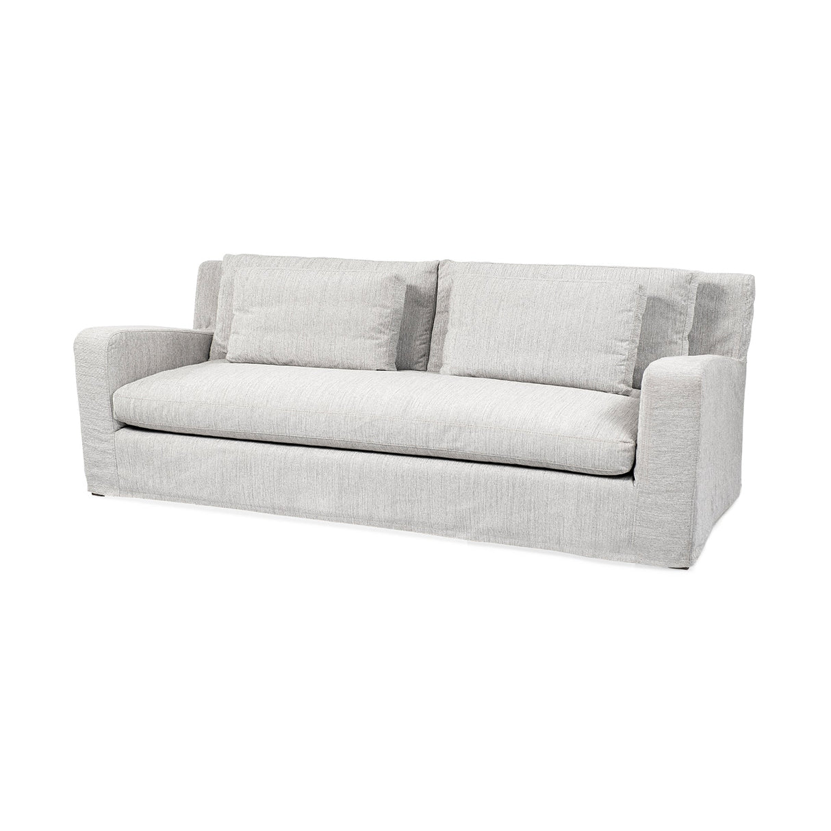 Denly II Frost Gray Slipcover Three Seater Sofa by Mercana at Eve Furniture