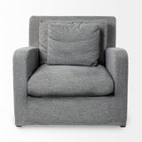 Denly III Castlerock Gray Slipcover Upholstered Arm Chair by Mercana at Eve Furniture