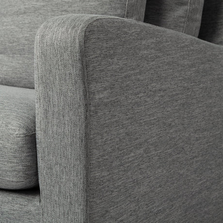 Denly III Castlerock Gray Slipcover Upholstered Arm Chair by Mercana at Eve Furniture
