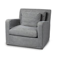 Denly III Castlerock Gray Slipcover Upholstered Arm Chair by Mercana at Eve Furniture