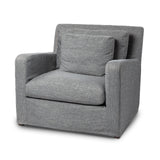 Denly III Castlerock Gray Slipcover Upholstered Arm Chair by Mercana at Eve Furniture