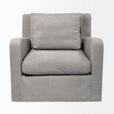 Denly III Flint Gray Slipcover Upholstered Arm Chair by Mercana at Eve Furniture