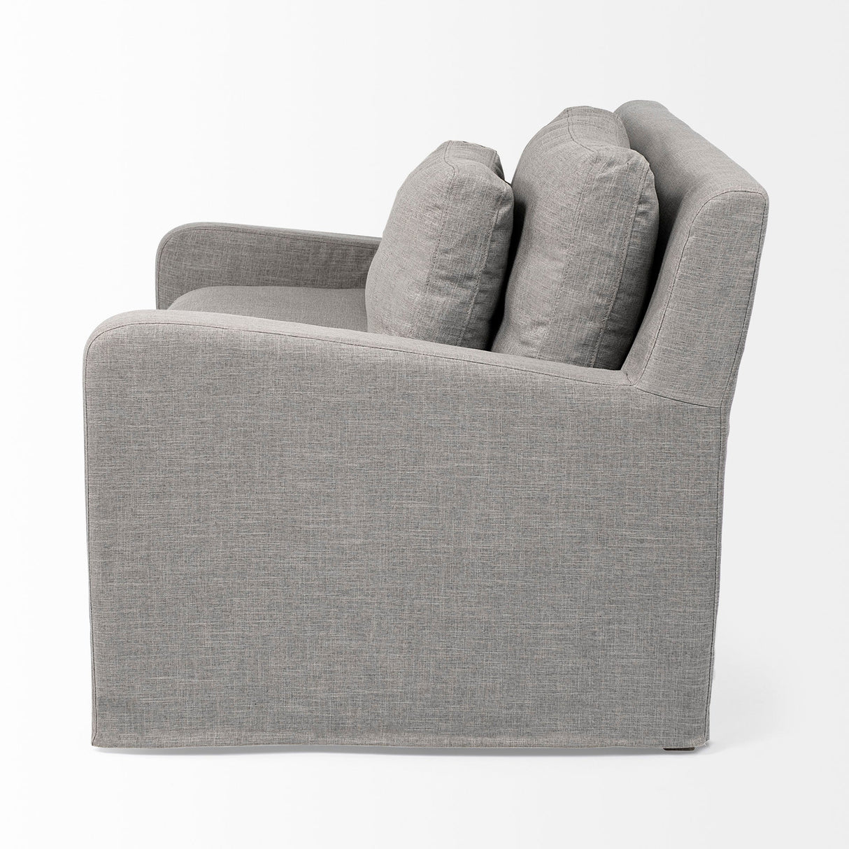 Denly III Flint Gray Slipcover Upholstered Arm Chair by Mercana at Eve Furniture
