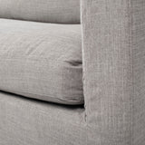 Denly III Flint Gray Slipcover Upholstered Arm Chair by Mercana at Eve Furniture