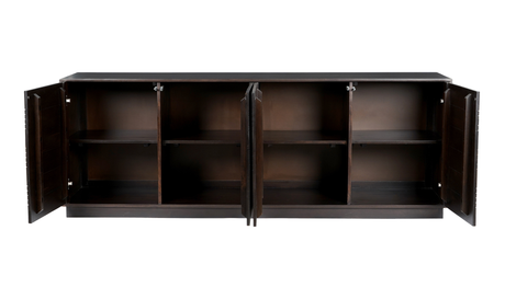 Denman 4 Door Sideboard - Dark Brown by Moe's Home at Eve Furniture