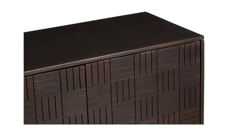 Denman 4 Door Sideboard - Dark Brown by Moe's Home at Eve Furniture
