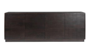Denman 4 Door Sideboard - Dark Brown by Moe's Home at Eve Furniture