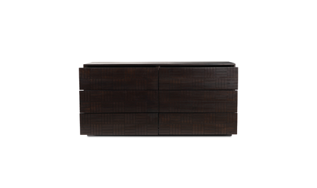 Denman 6 Drawer Dresser - Dark Brown by Moe's Home at Eve Furniture