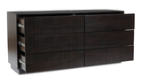 Denman 6 Drawer Dresser - Dark Brown by Moe's Home at Eve Furniture