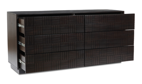 Denman 6 Drawer Dresser - Dark Brown by Moe's Home at Eve Furniture