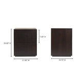 Denman Dark Brown Nightstand by MOES at Eve Furniture