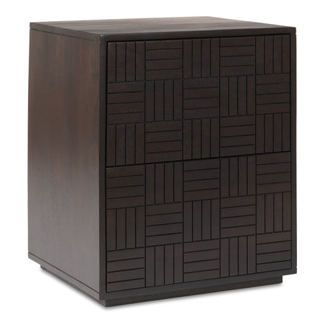 Denman Dark Brown Nightstand by MOES at Eve Furniture