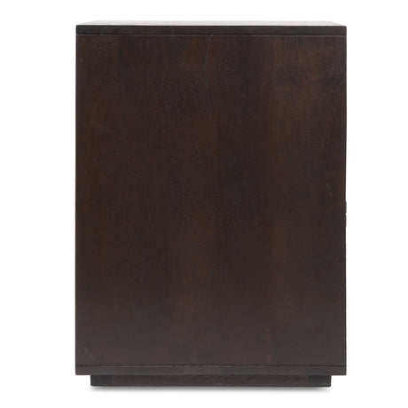 Denman Dark Brown Nightstand by MOES at Eve Furniture