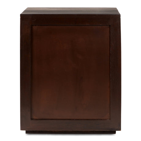 Denman Dark Brown Nightstand by MOES at Eve Furniture