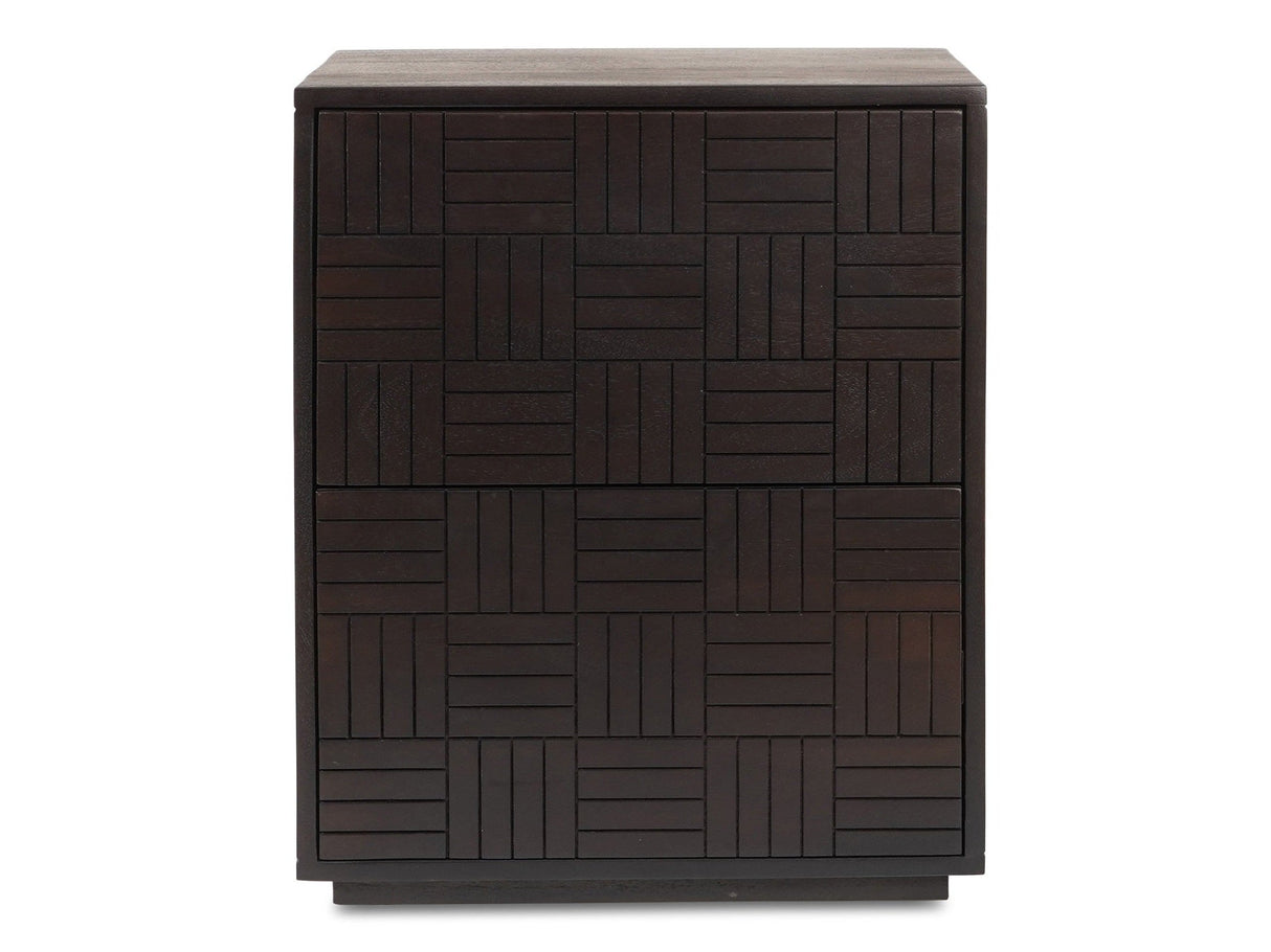 Denman Dark Brown Nightstand by MOES at Eve Furniture