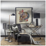 Denmark Black/Gold Concrete Base Metal Shade Floor Lamp by Mercana at Eve Furniture