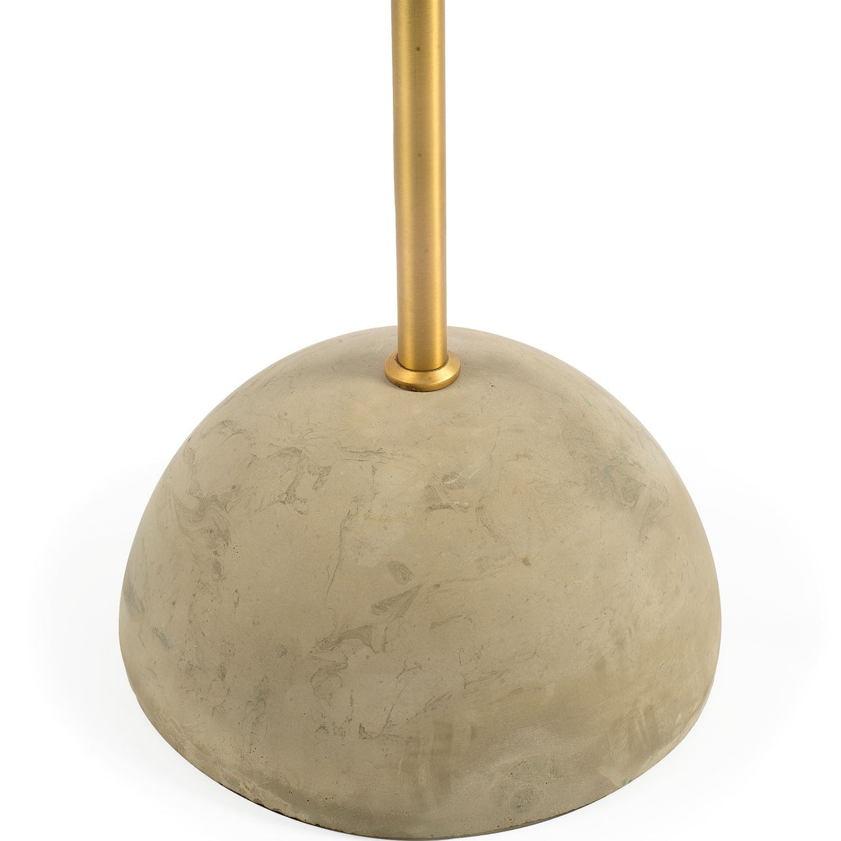 Denmark Black/Gold Concrete Base Metal Shade Floor Lamp by Mercana at Eve Furniture