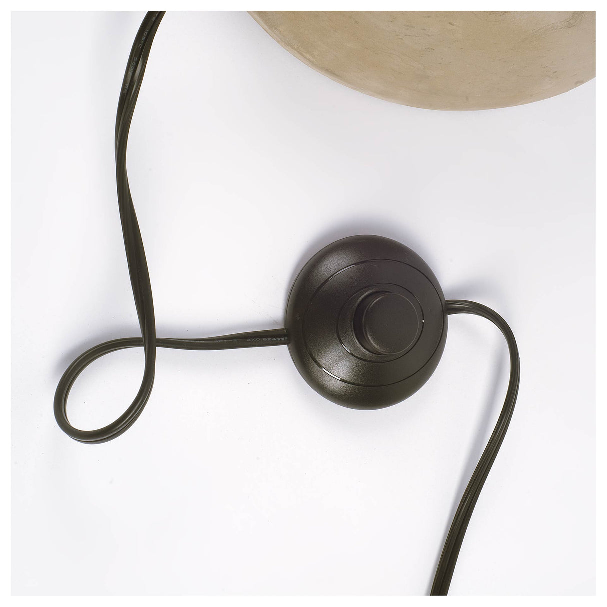 Denmark Black/Gold Concrete Base Metal Shade Floor Lamp by Mercana at Eve Furniture