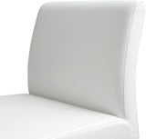 Denmark Performance Vegan Leather Stool with Silver Base - Set of 2 by TOV Furniture at Eve Furniture