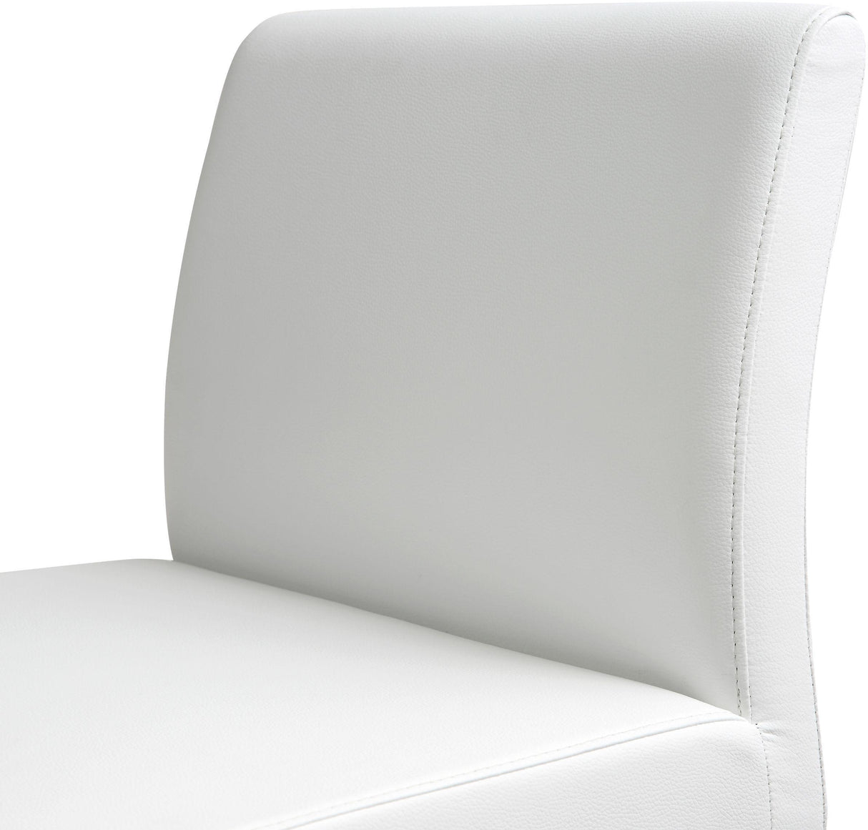 Denmark Performance Vegan Leather Stool with Silver Base - Set of 2 by TOV Furniture at Eve Furniture