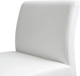 Denmark Performance Vegan Leather Stool with Silver Base - Set of 2 by TOV Furniture at Eve Furniture