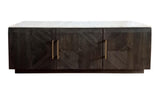 Dennis White and Tobacco Grey 3-door Marble Top Dining Sideboard Server by Coaster at Eve Furniture