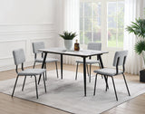 Dennison Rectangular Dining Table with Ceramic Top Grey