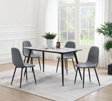 Dennison Rectangular Dining Table with Ceramic Top Grey