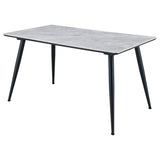 Dennison Rectangular Dining Table with Ceramic Top Grey