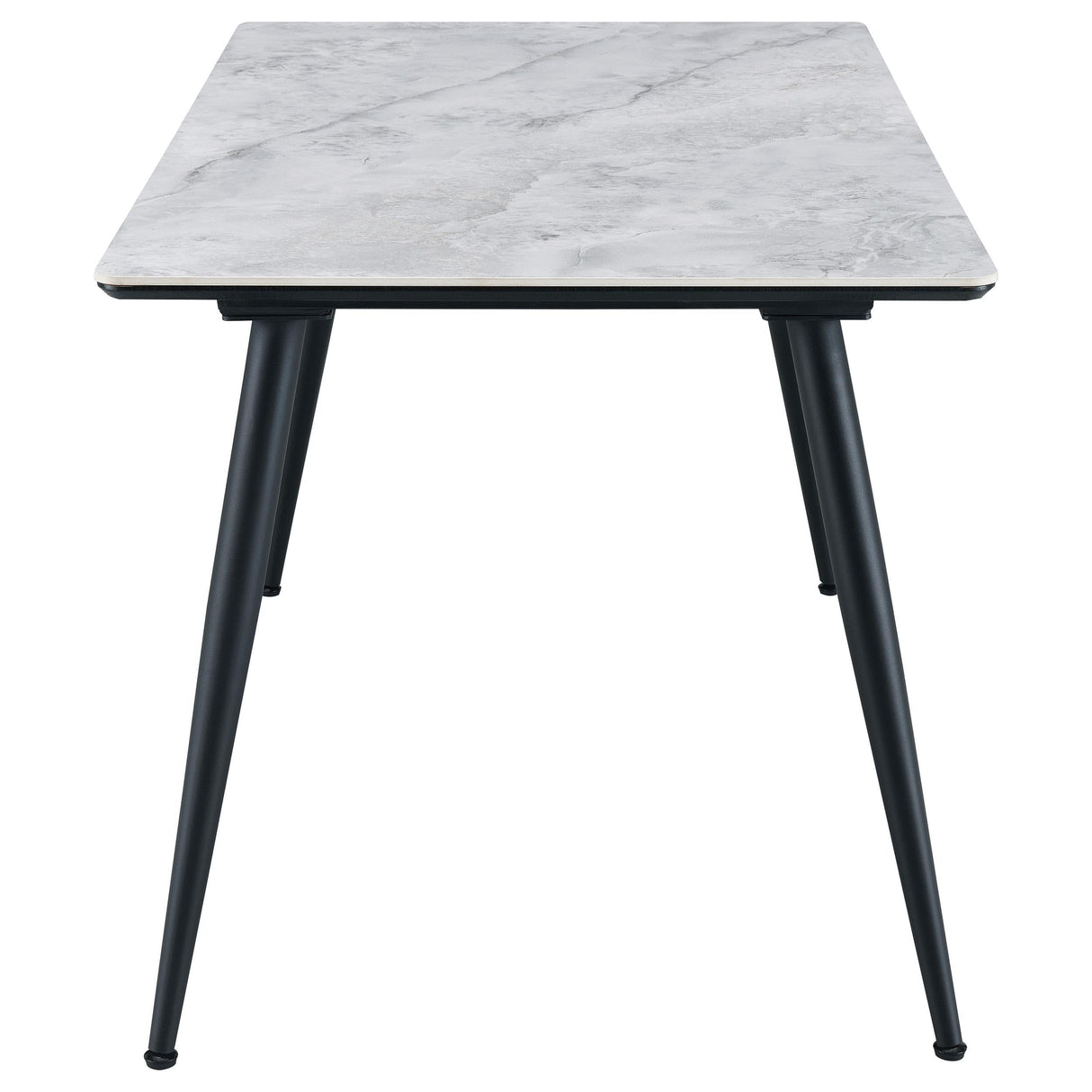 Dennison Rectangular Dining Table with Ceramic Top Grey