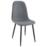 Dennison Upholstered Dining Side Chair Grey (Set of 4) by Coaster at Eve Furniture