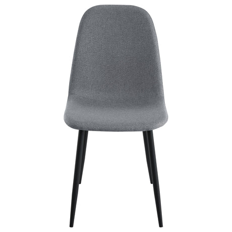 Dennison Upholstered Dining Side Chair Grey (Set of 4) by Coaster at Eve Furniture