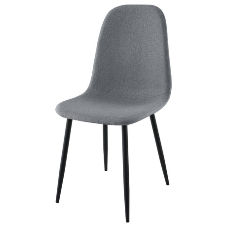 Dennison Upholstered Dining Side Chair Grey (Set of 4) by Coaster at Eve Furniture