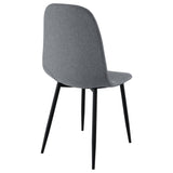 Dennison Upholstered Dining Side Chair Grey (Set of 4) by Coaster at Eve Furniture