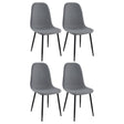 Dennison Upholstered Dining Side Chair Grey (Set of 4) by Coaster at Eve Furniture