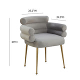 Dente Cream Performance Faux Sheepskin Dining Chair by TOV Furniture at Eve Furniture