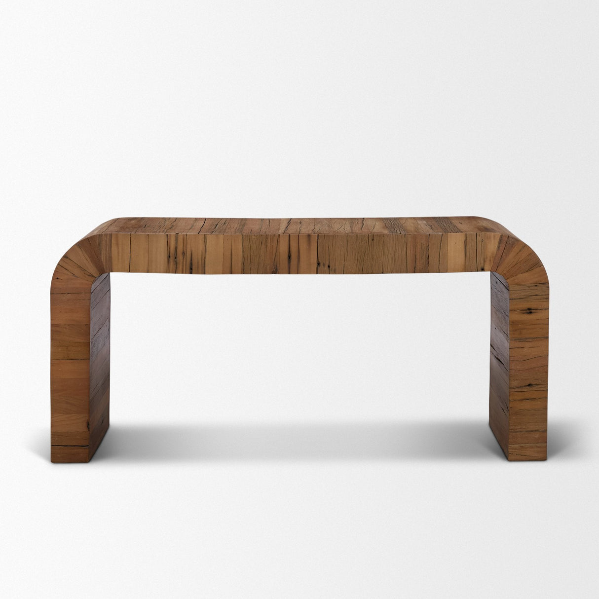 Denton Medium Brown Relcaimed Wood Console Table by Mercana at Eve Furniture