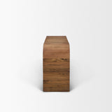 Denton Medium Brown Relcaimed Wood Console Table by Mercana at Eve Furniture