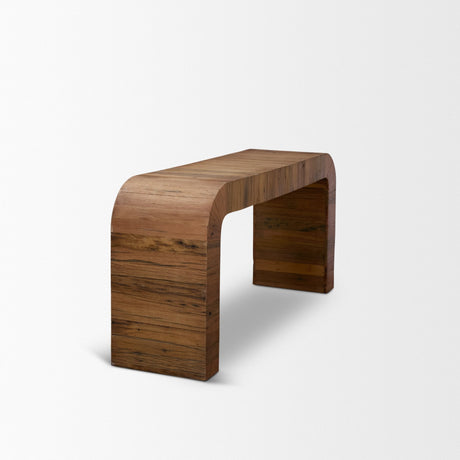 Denton Medium Brown Relcaimed Wood Console Table by Mercana at Eve Furniture