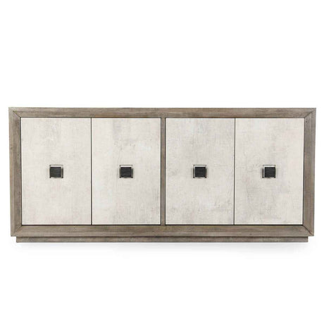 Denver 4 Door Cabinet Distressed - Gray/Antique White by Classic Home at Eve Furniture