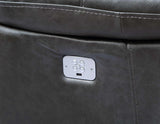Denver Charcoal Dual-Power 6-Piece Sectional by Steve Silver at Eve Furniture
