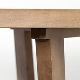 Denver Rectangular Brown Solid Wood Top & Base Dining Table by Mercana at Eve Furniture