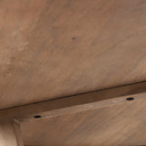 Denver Rectangular Brown Solid Wood Top & Base Dining Table by Mercana at Eve Furniture