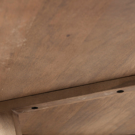 Denver Rectangular Brown Solid Wood Top & Base Dining Table by Mercana at Eve Furniture