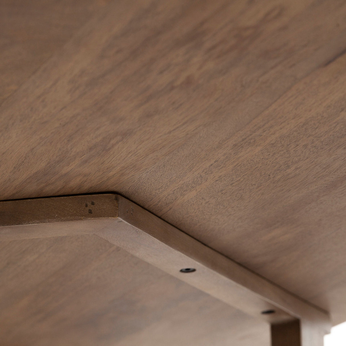 Denver Rectangular Brown Solid Wood Top & Base Dining Table by Mercana at Eve Furniture