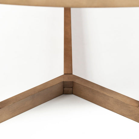Denver Rectangular Brown Solid Wood Top & Base Dining Table by Mercana at Eve Furniture