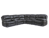 Denver Charcoal Dual-Power 6-Piece Sectional by Steve Silver at Eve Furniture