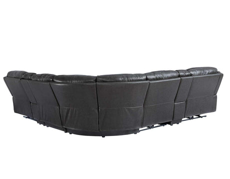 Denver Charcoal Dual-Power 6-Piece Sectional by Steve Silver at Eve Furniture